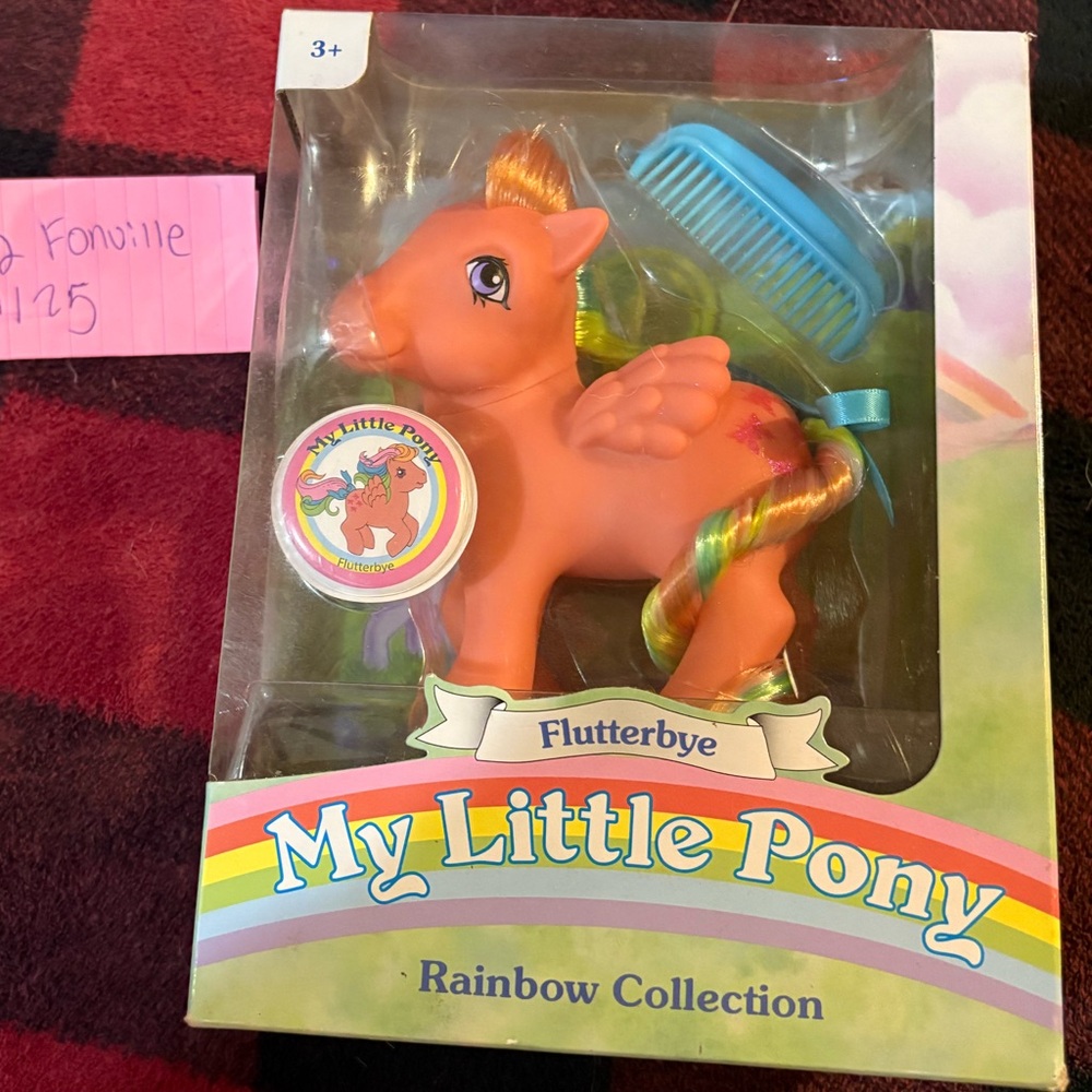My Little Pony Flutterbye Orange with Rainbow Mane